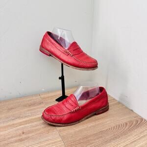 G.H. Bass & Co. Weejuns Diane red leather penny loafers Women’s Size 7.5